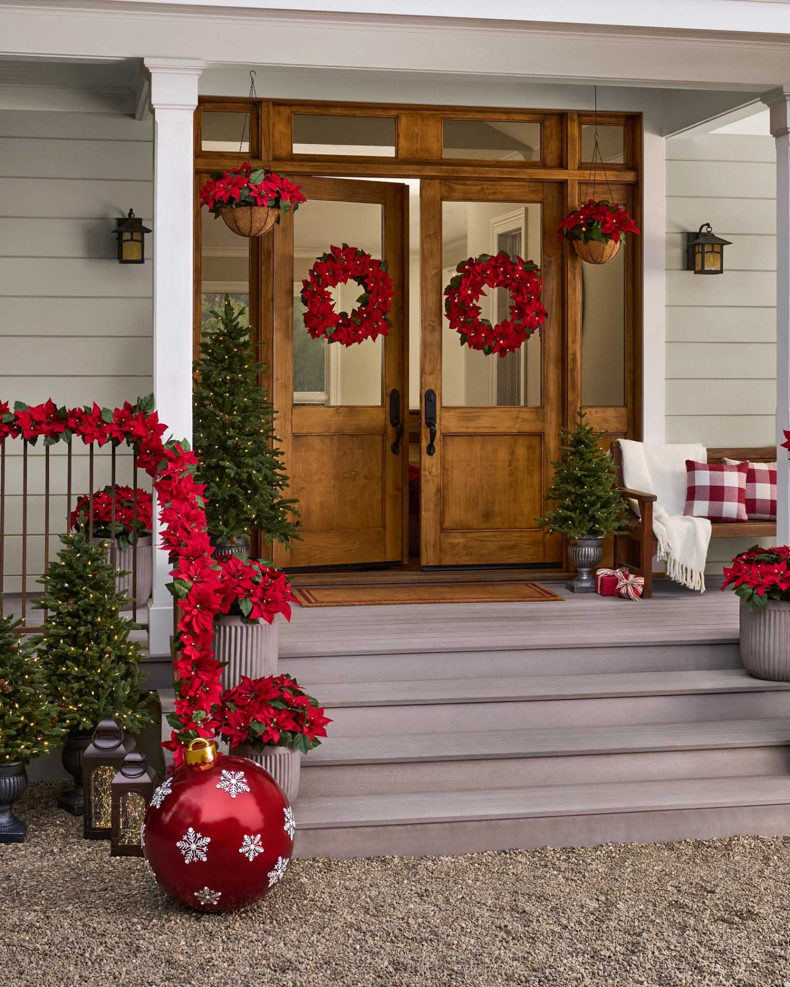 Christmas Door Decorations for a Grand Holiday Entrance