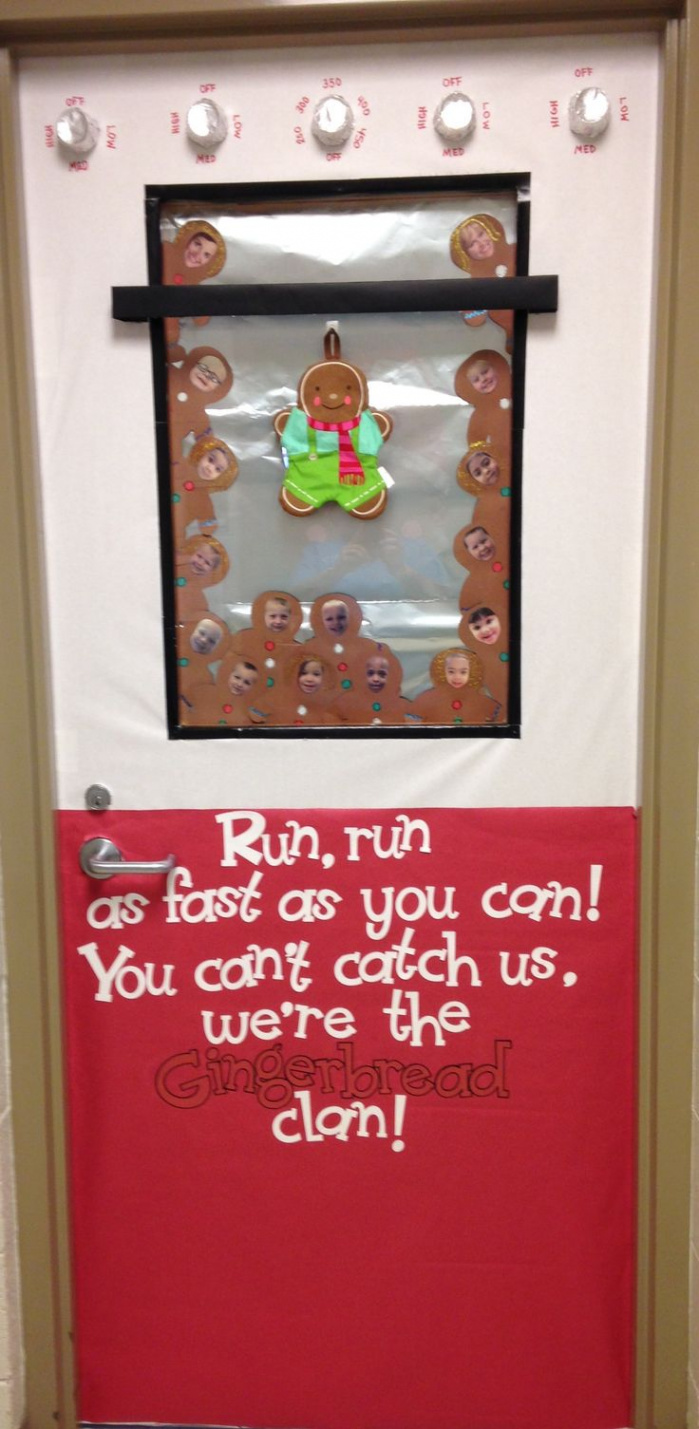 Christmas Gingerbread Man Classroom Door Decoration  Christmas