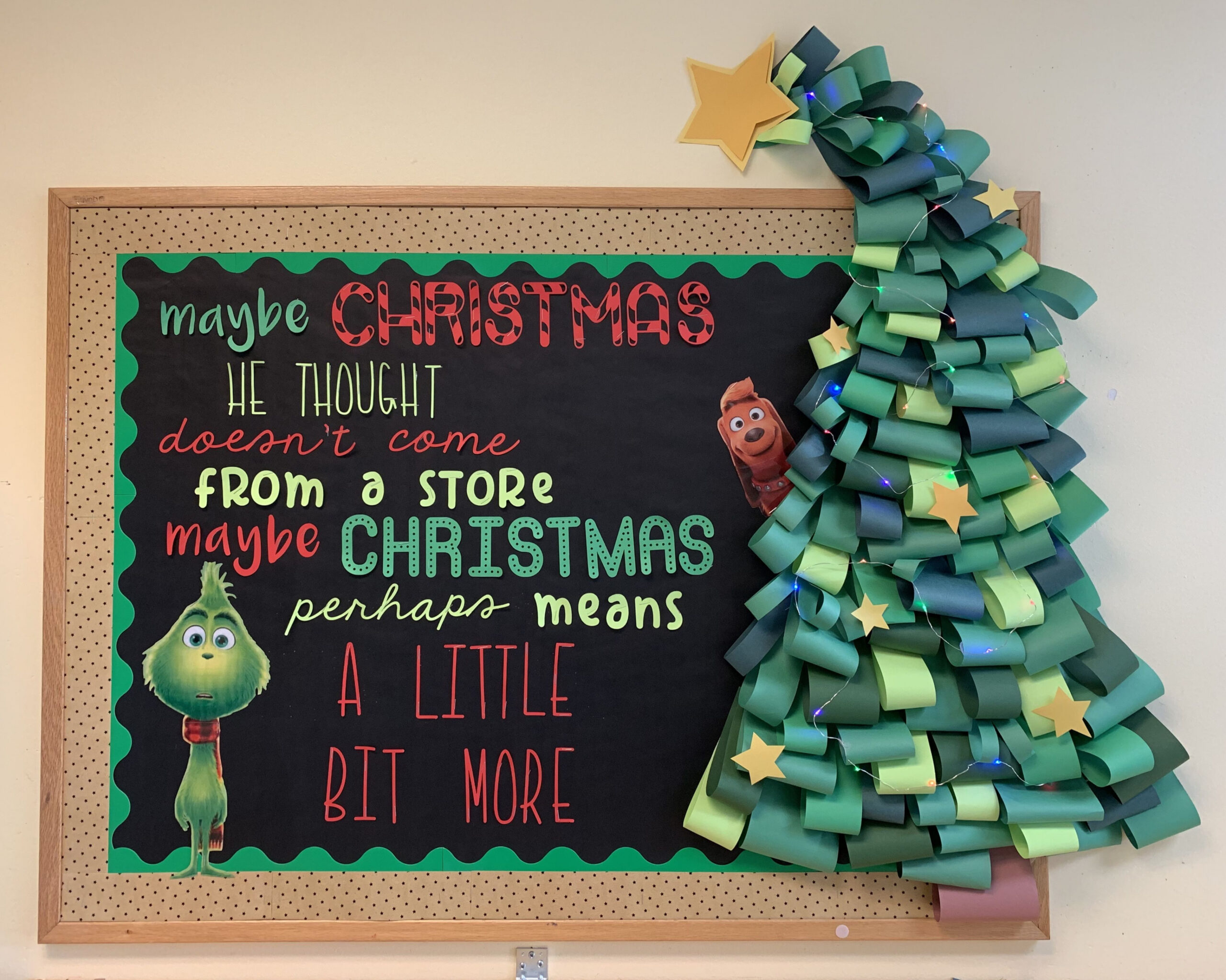 Christmas Grinch bulletin board  Christmas bulletin board