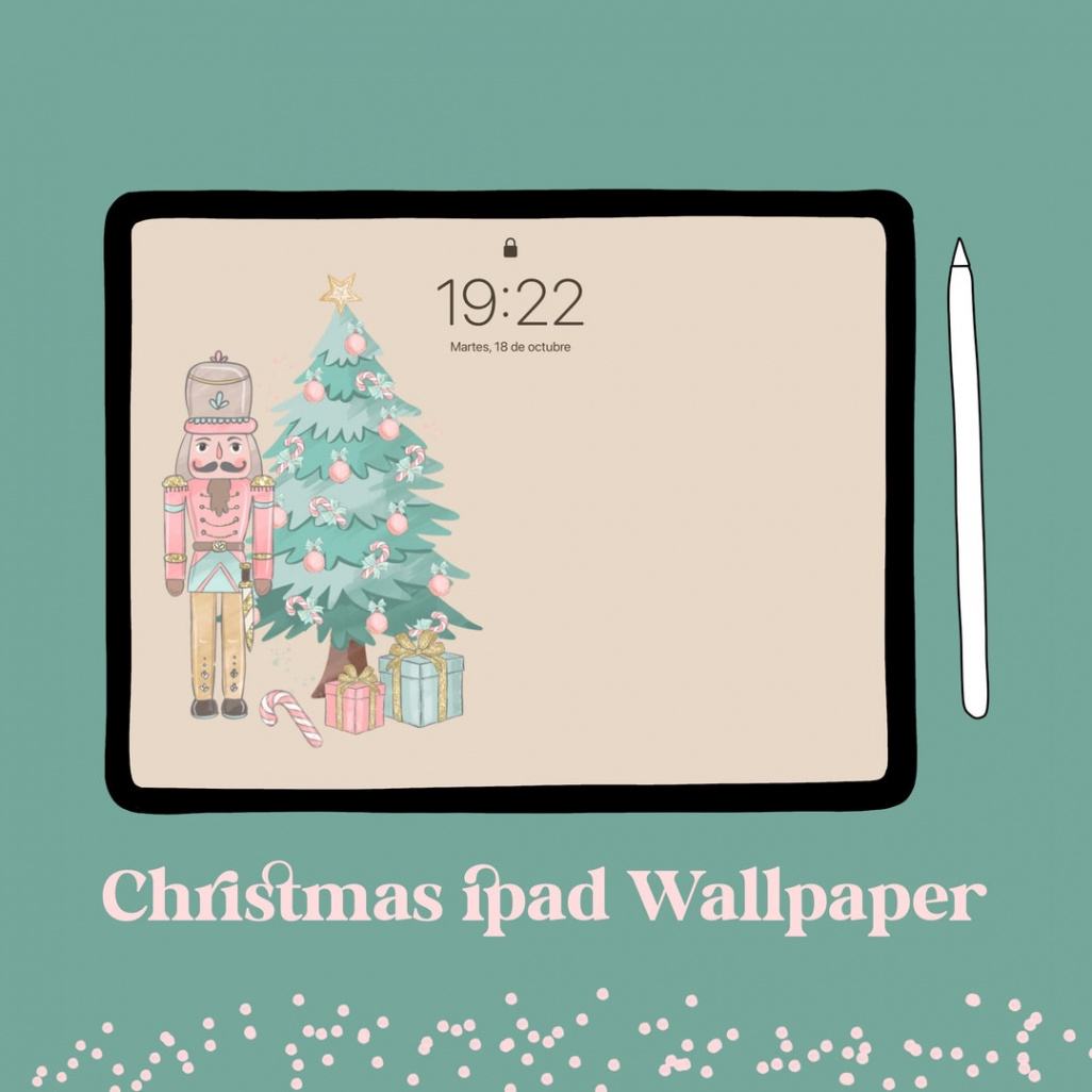 CHRISTMAS iPad Wallpaper Weihnachten iPad Hintergrund - Etsy