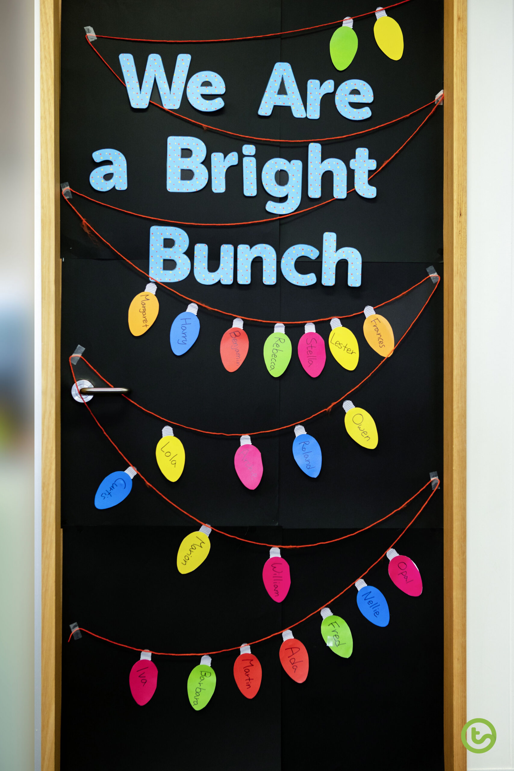 Christmas Lights Decoration — Printable Classroom Decor  Door