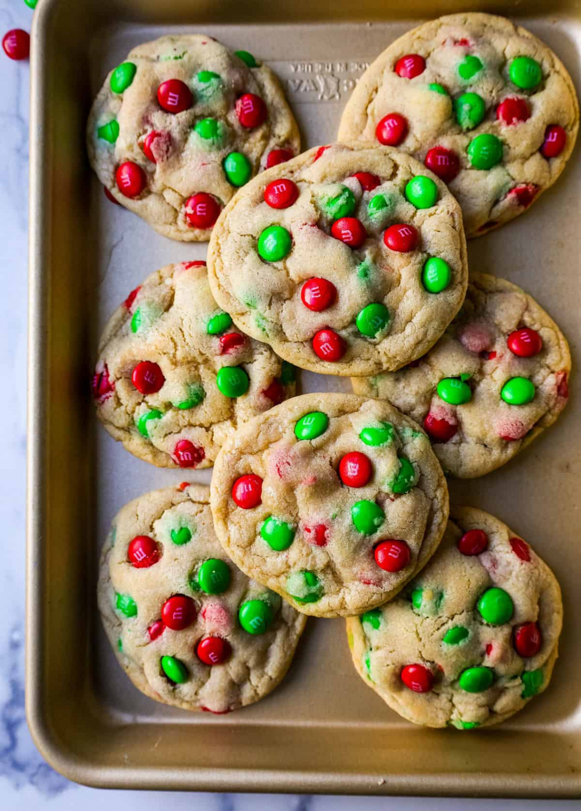 Christmas M & M Cookies