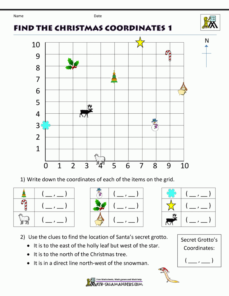 Christmas Math th Grade Worksheets