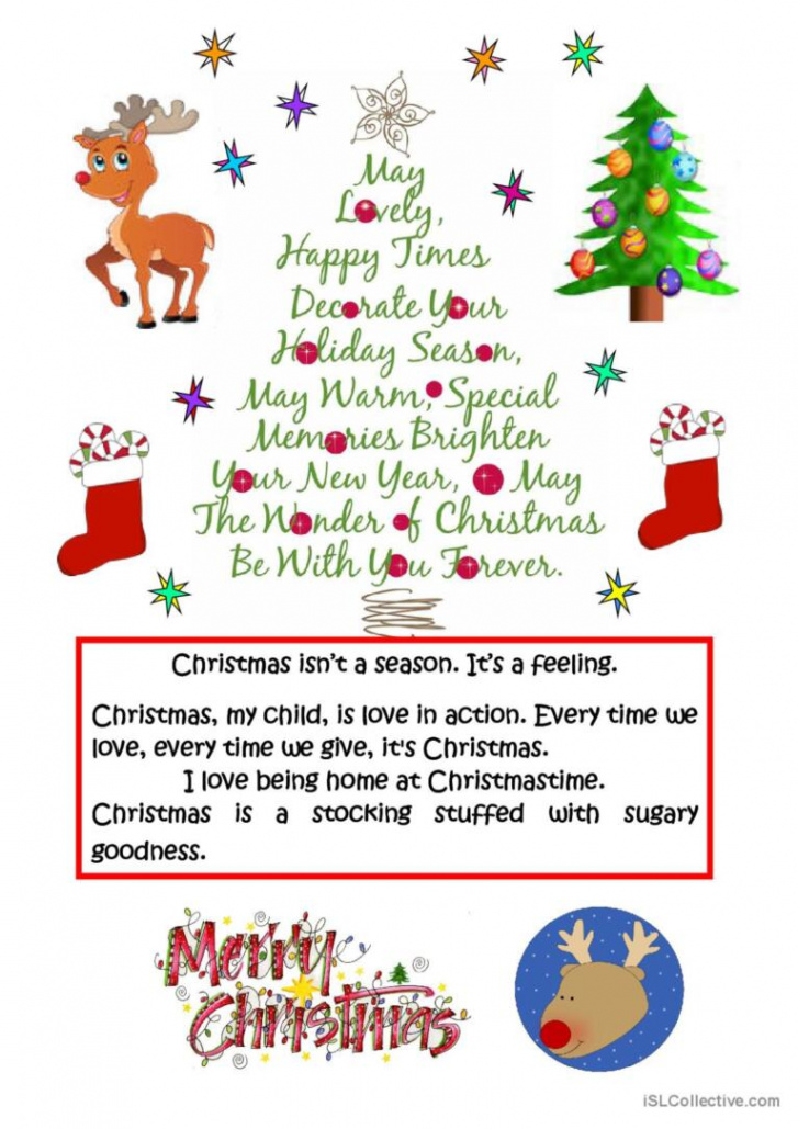 CHRISTMAS QUOTES: English ESL worksheets pdf & doc