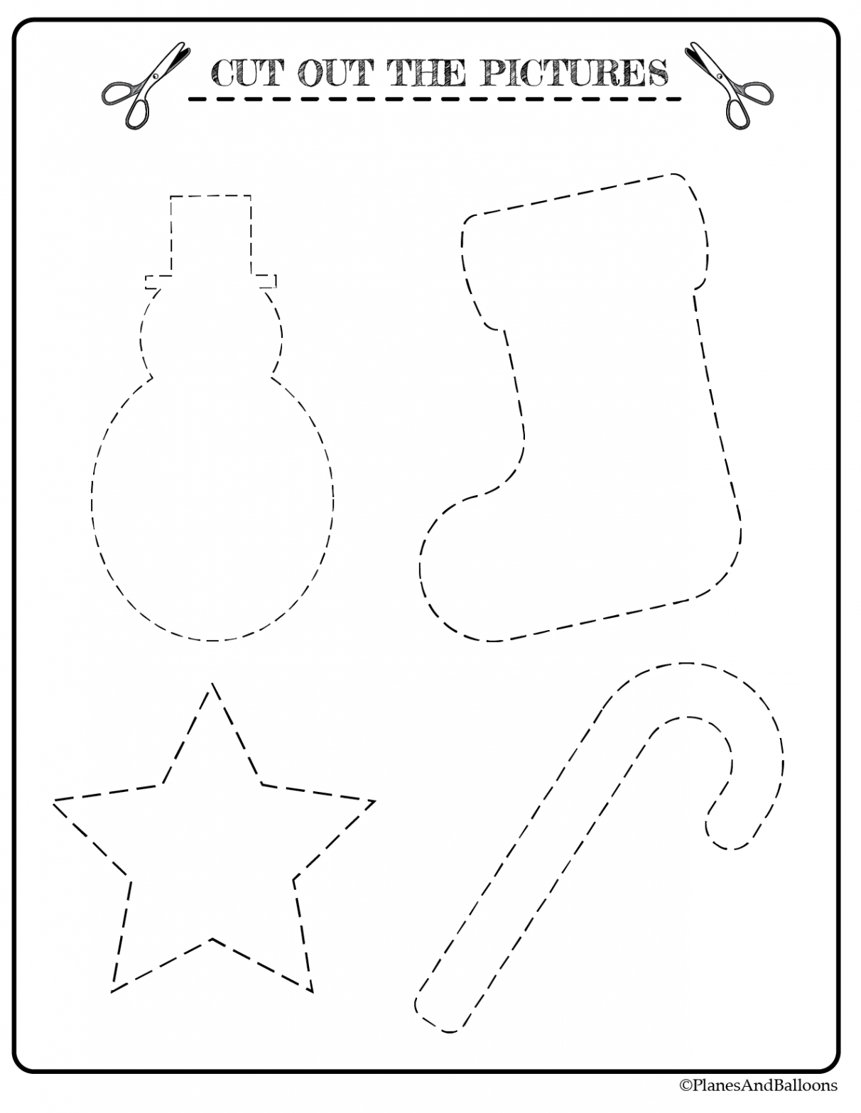 Christmas Worksheets For Preschool (FREE Printable)  Christmas