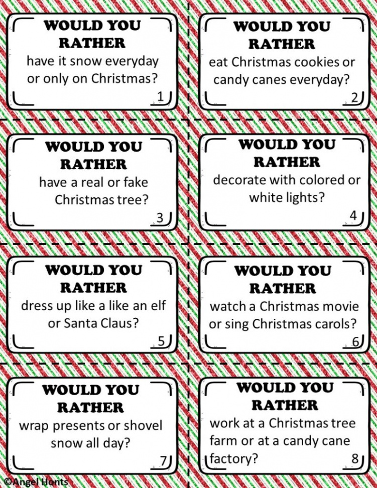 Christmas Would You Rather - Learn and Teach by the Beach