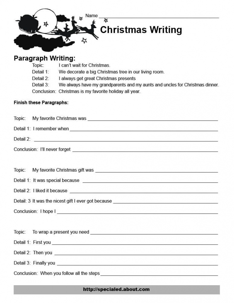 Christmas Writing Printables