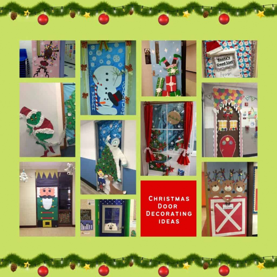 + Classroom Door Decorating Ideas for a Christmas Contest