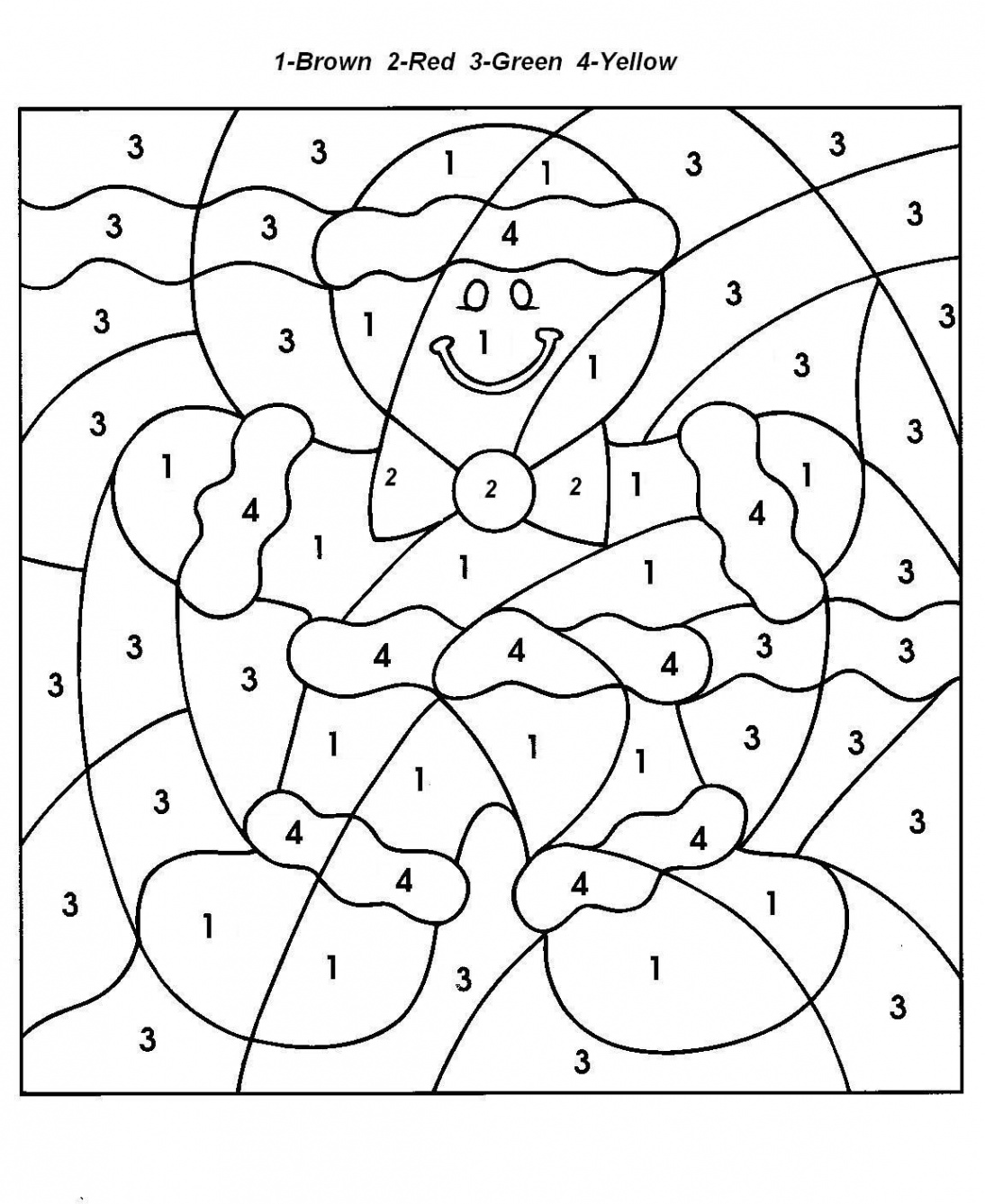 color by number  Free christmas coloring pages, Christmas