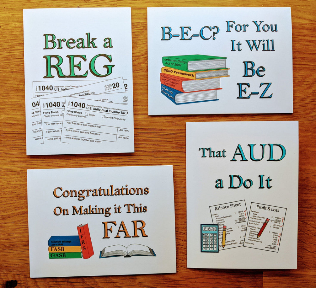 CPA Exam Motivational Greeting Card -Pack – RuBook Creative