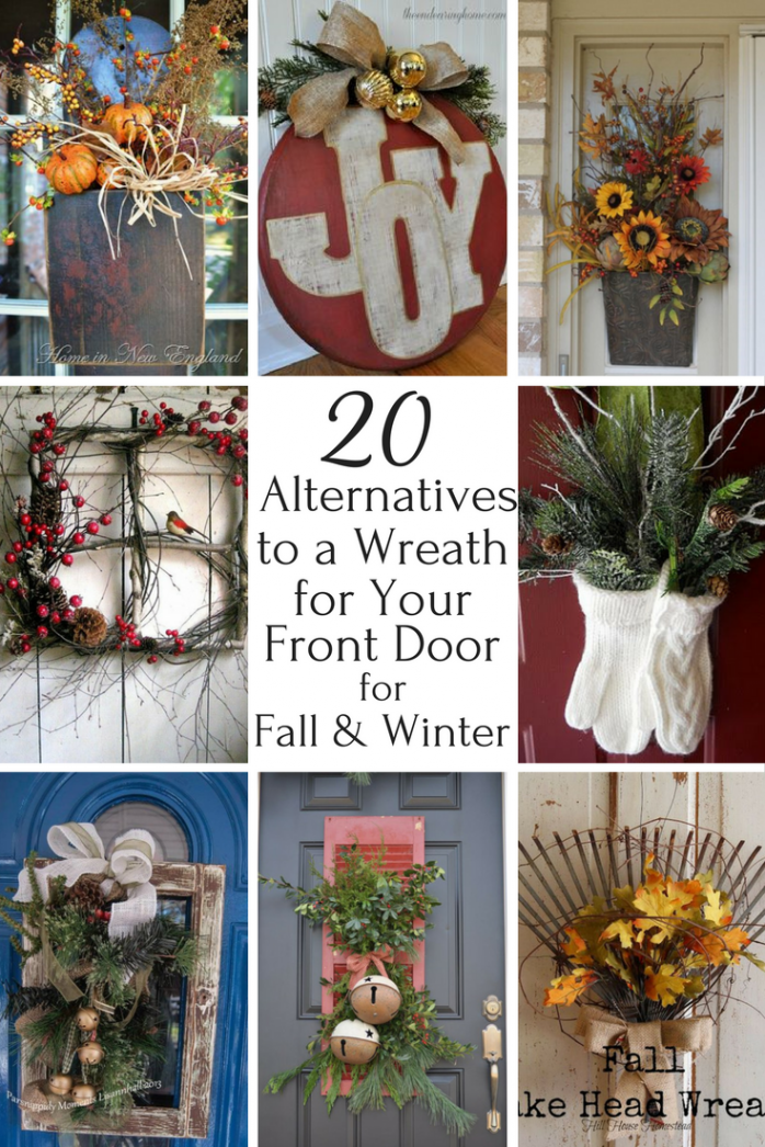 Creative Alternatives to a Front Door Wreath for Fall & Winter