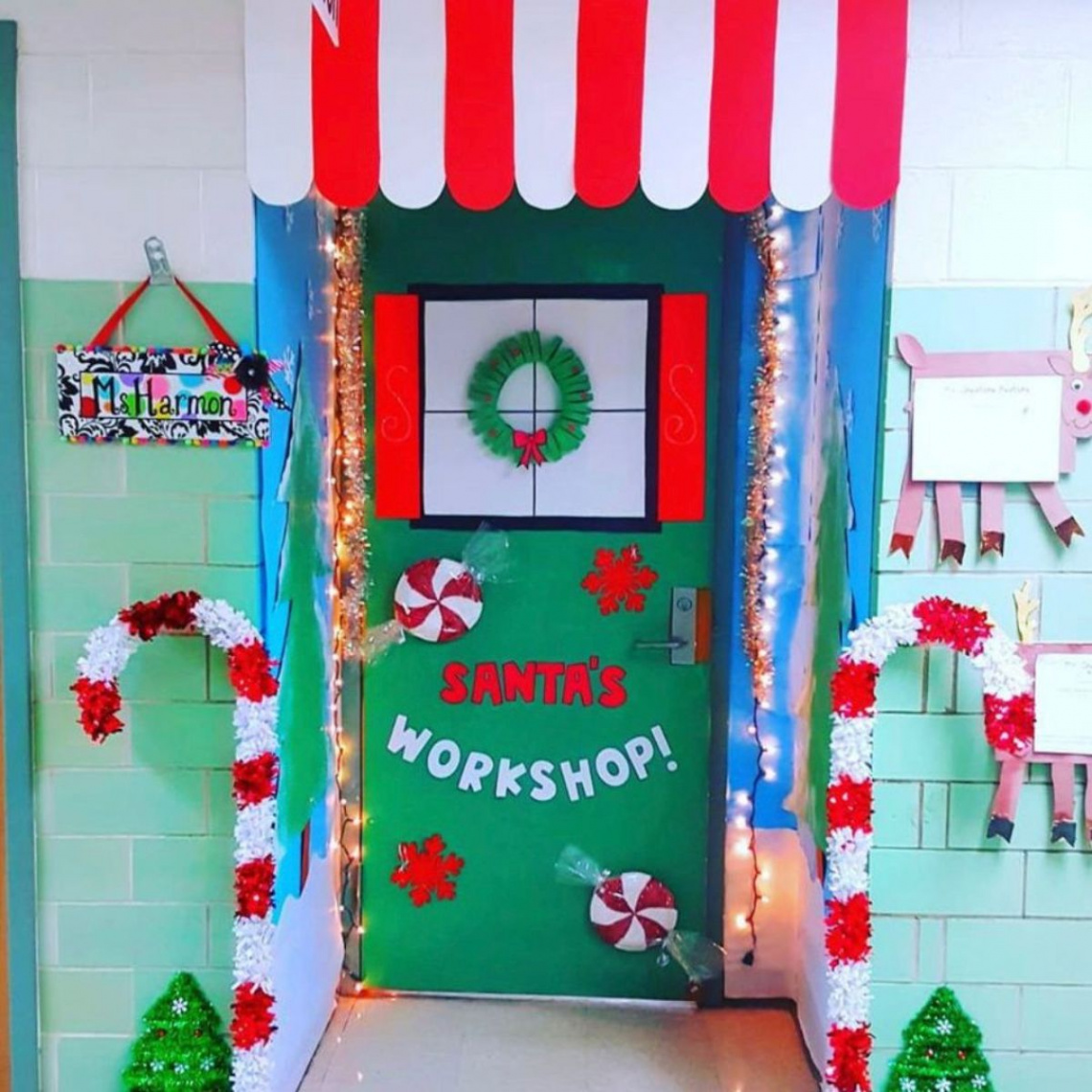 Creative Christmas Classroom Door Decorations - Chaylor & Mads