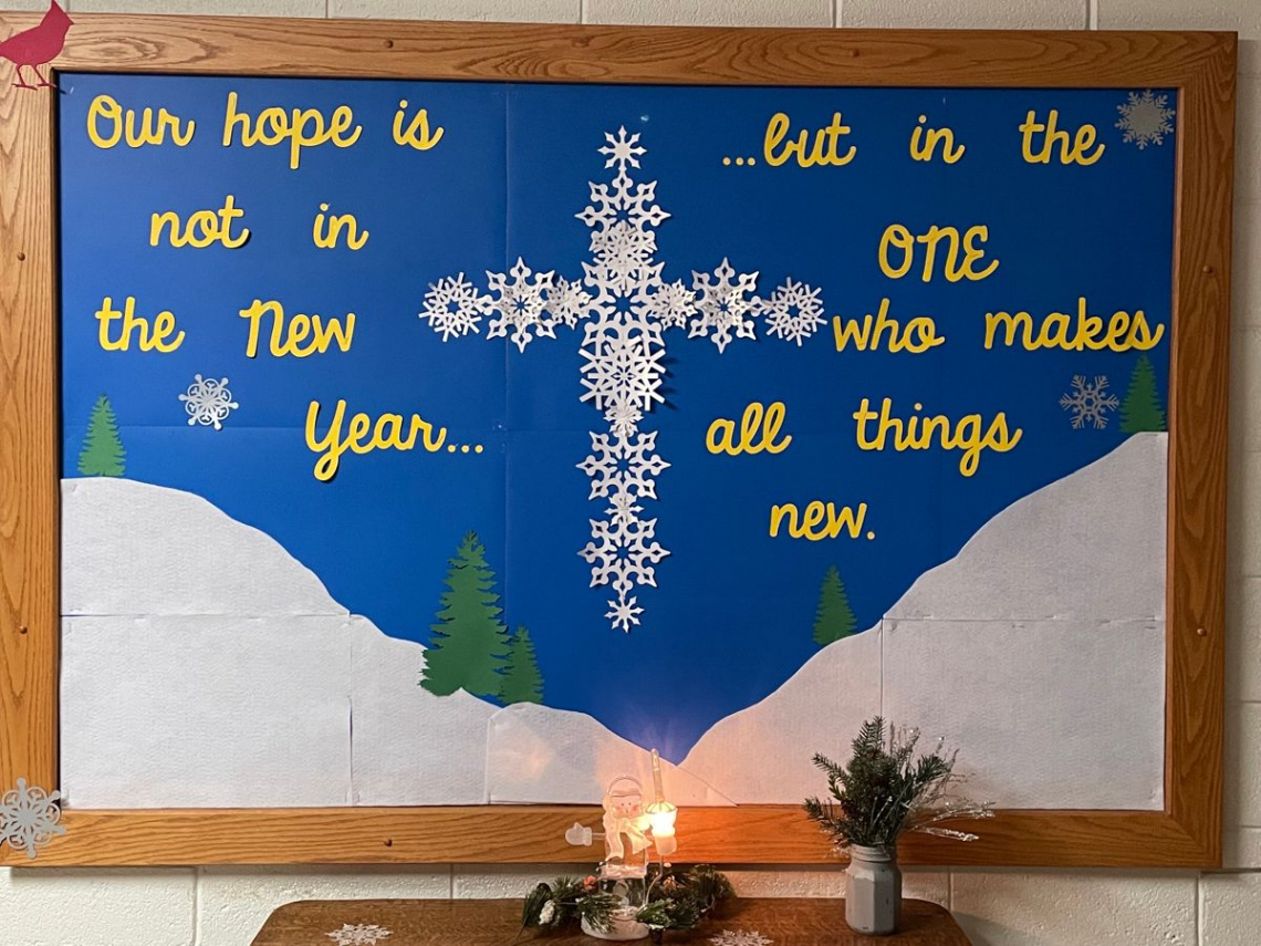 Creative Winter Church Bulletin Board Inspiration