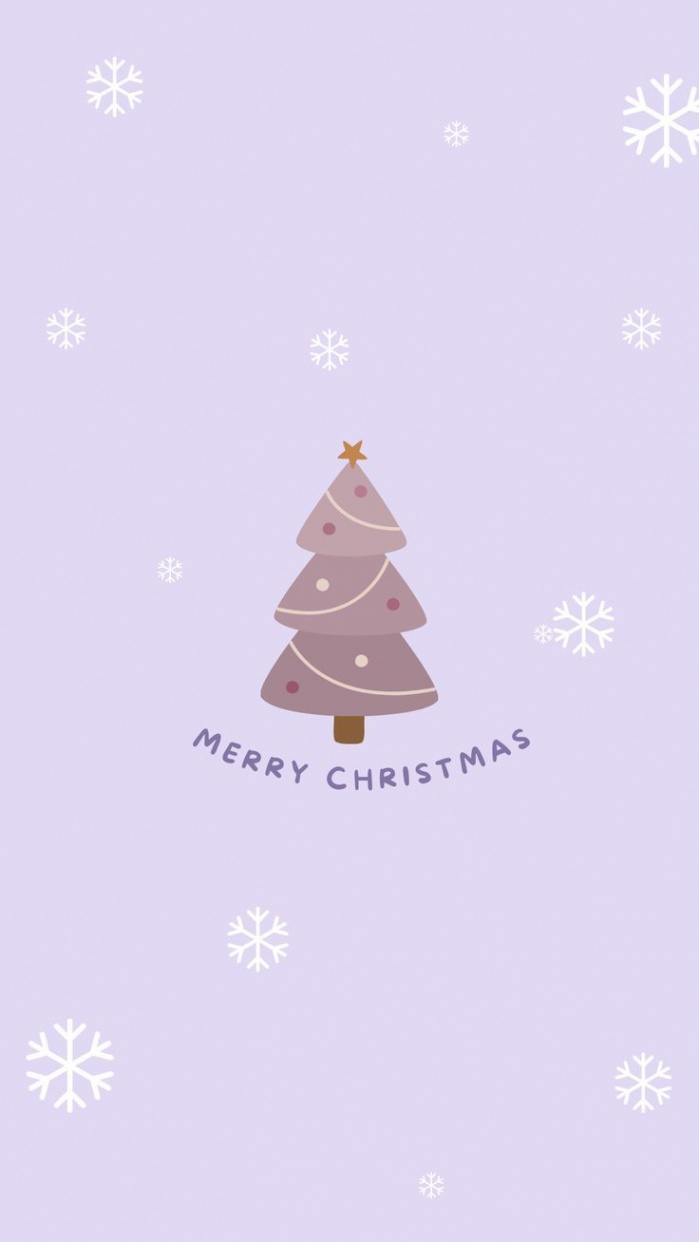 Cute Purple Christmas Wallpaper For Winter  Wallpaper iphone