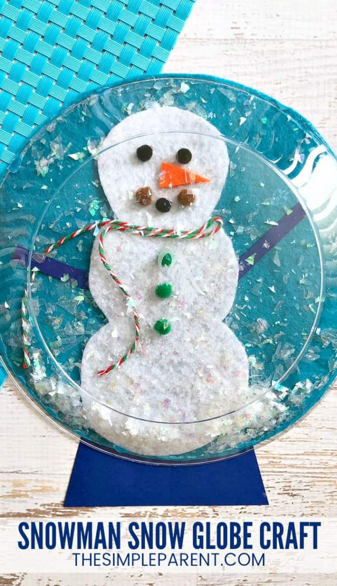 Cutest Snowman Snow Globe Craft Your Kids Will Ever Make!