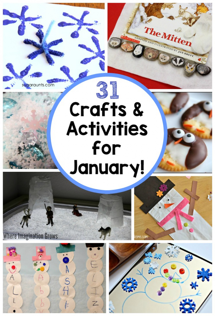 Days of Kids Activities for January! Free Winter Activity