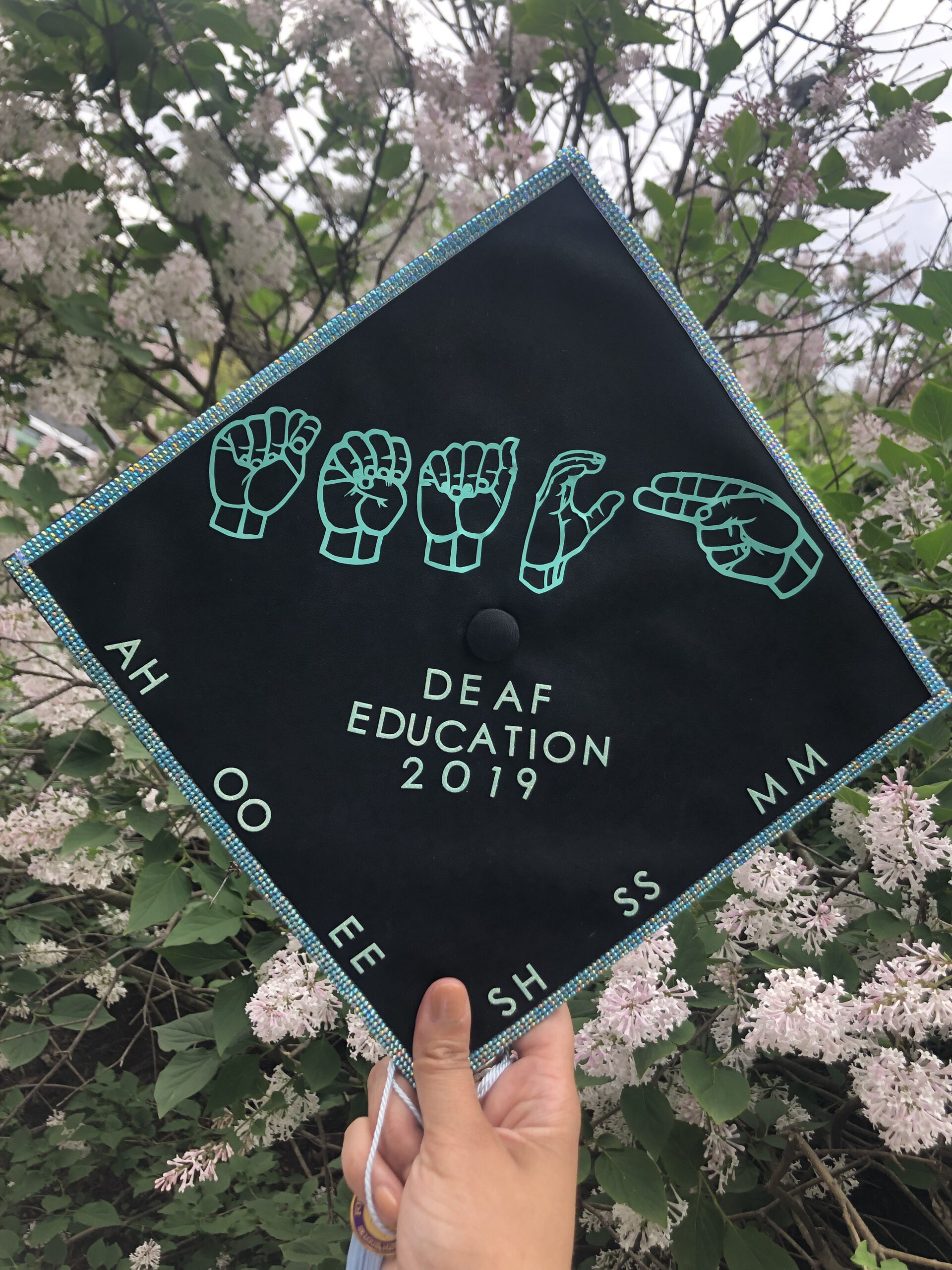 Deaf education graduation cap  Graduation cap decoration diy