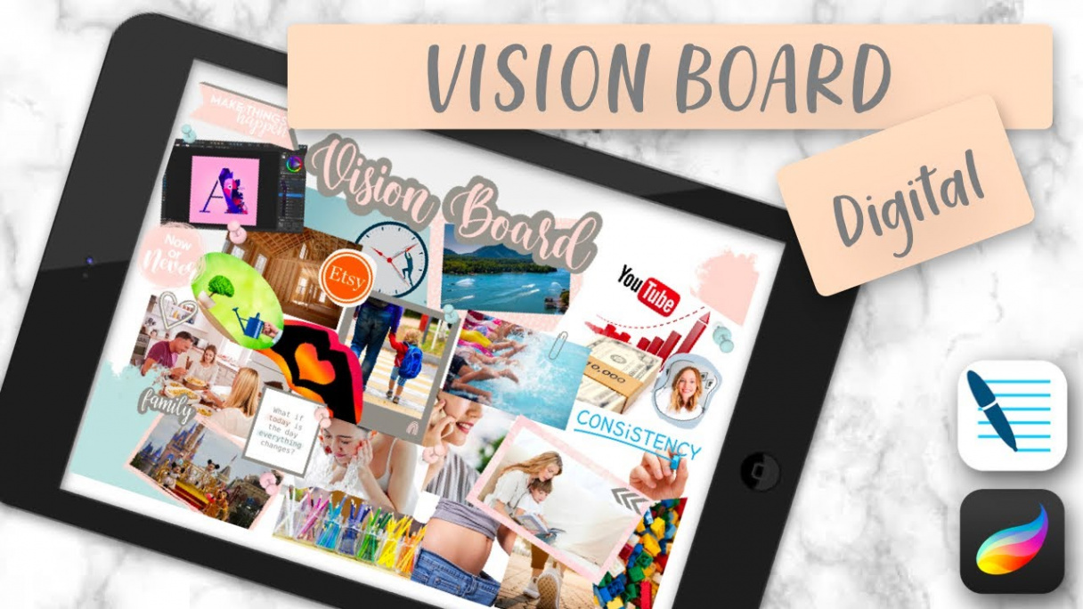 Digital Vision Board in  on Your iPad