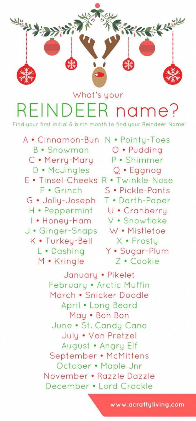 Discover Your Reindeer Name