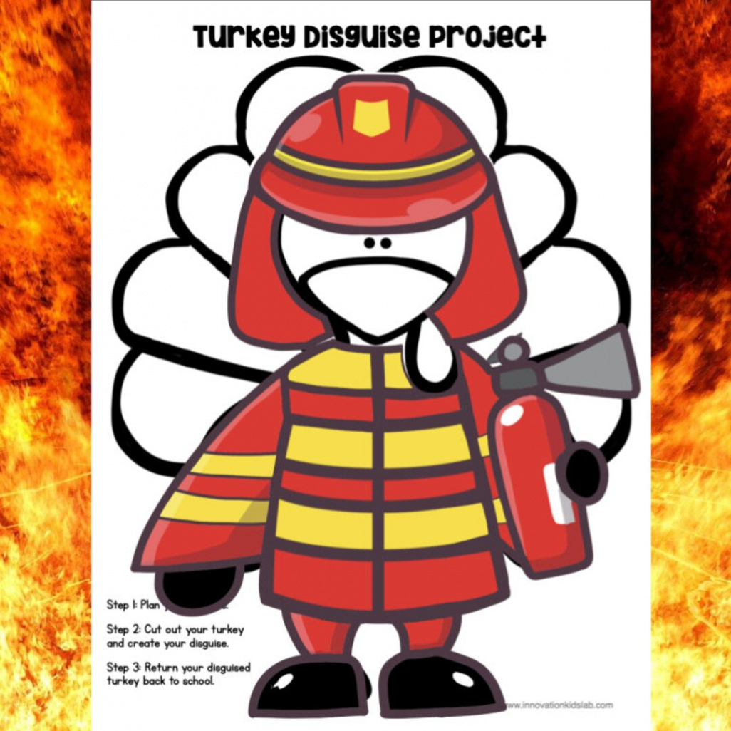 Disguise a Turkey-firefighter Disguise - Etsy