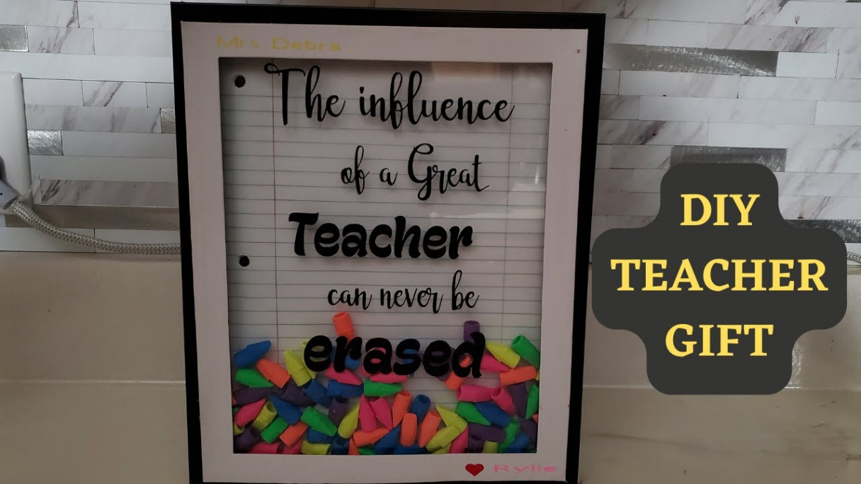 DIY Teacher Gift  Homemade Gift For Teachers  Last Minute Teacher Gift   Teacher Retirement Gift