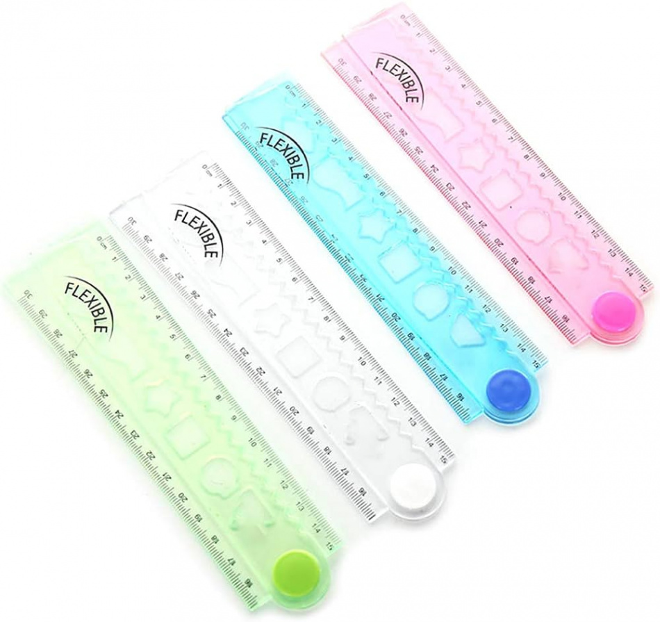 dongguan Drawing Ruler,  cm Korean Flexible Folding Ruler Multifunction  Plastic Drawing Rulers Office School Stationery Students Kids Gifts  Piece