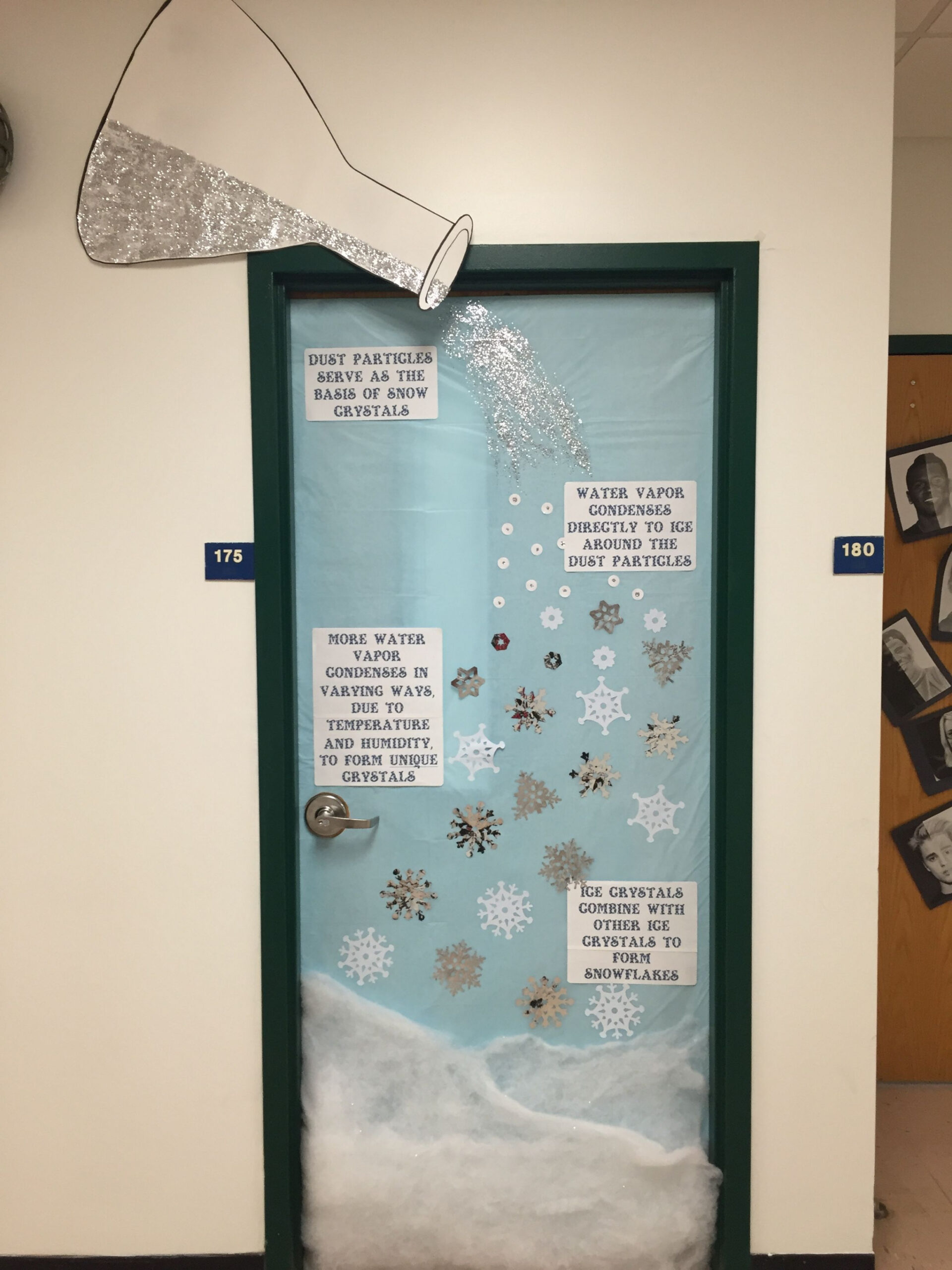 Door decoration for winter wonderland contest