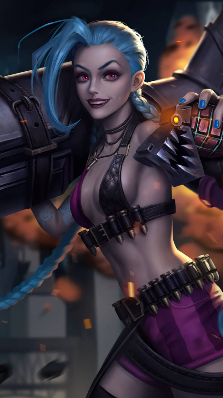 Download Jinx League Of Legends iPhone Wallpaper  Wallpapers