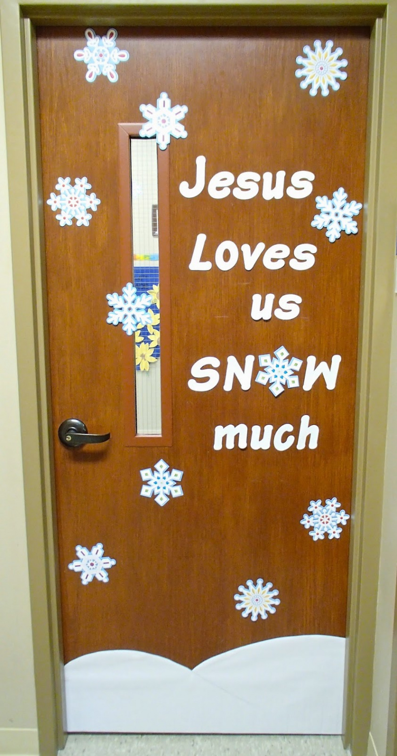 Easy Breezy Sunday School: Winter Door Decorations