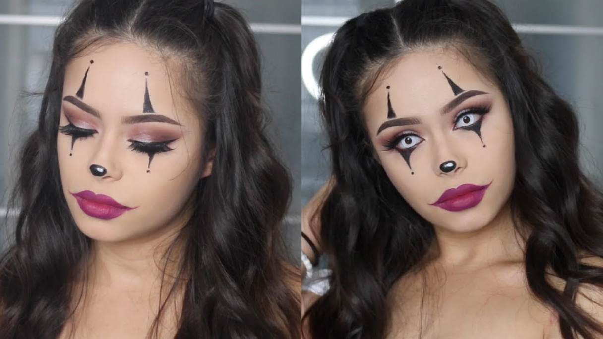 Easy Clown Halloween Makeup Tutorial