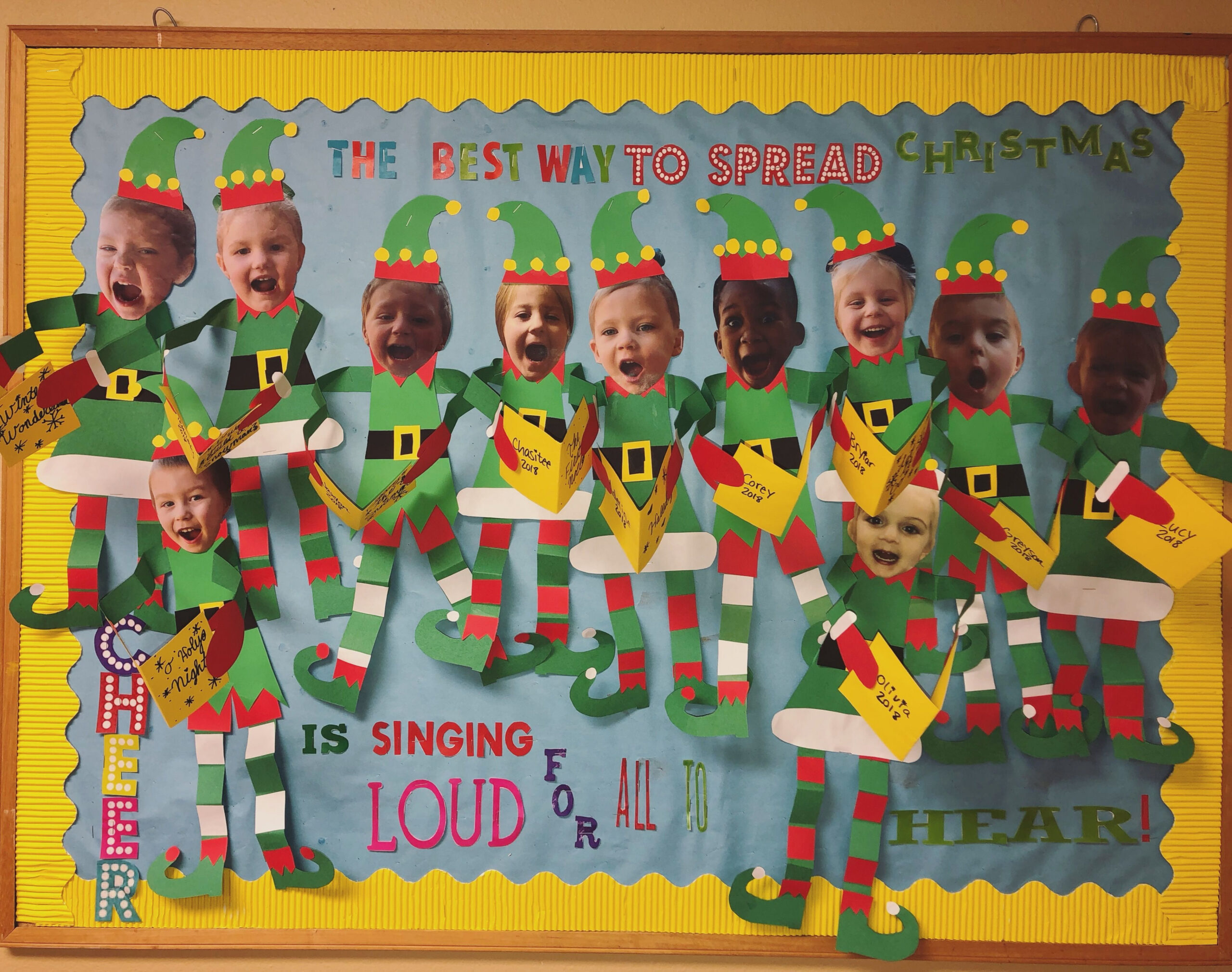 Elf Christmas bulletin board