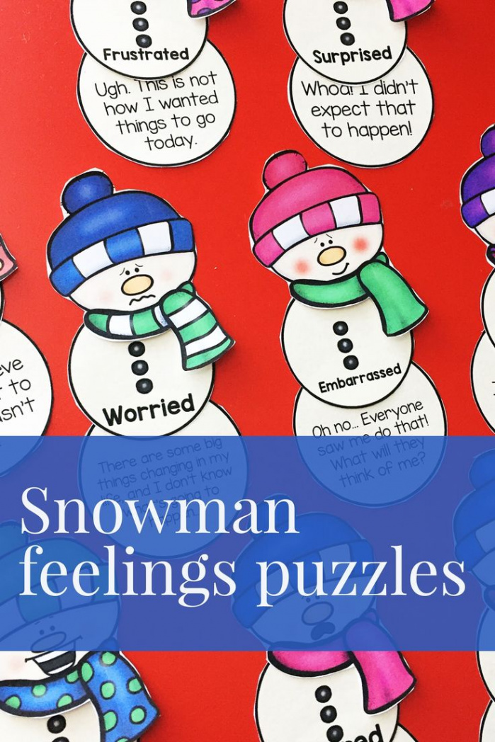 Feelings and Emotions Activity for Winter or Christmas  Emotions