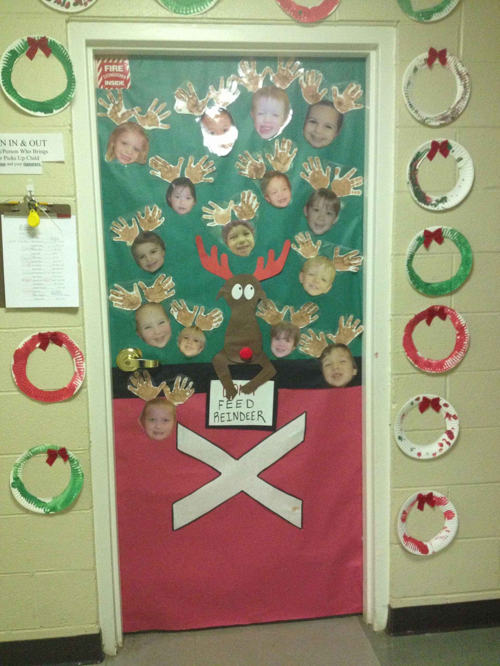 Festive Christmas Door Decoration Ideas for Preschool