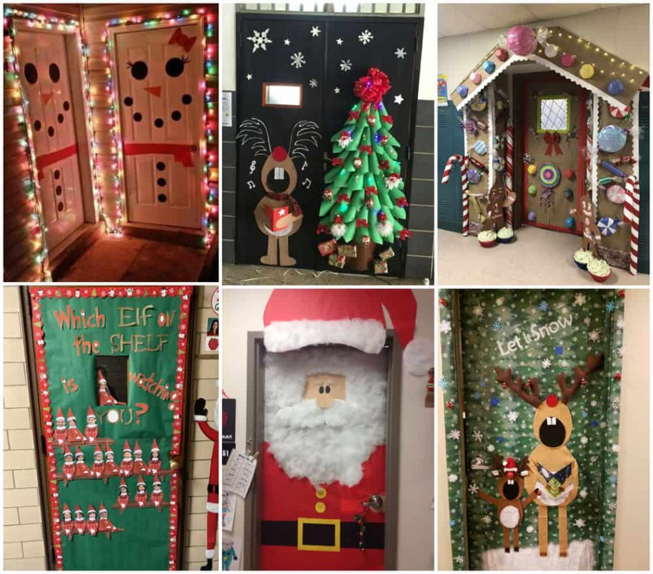 Festive Christmas Winter Classroom Door Ideas