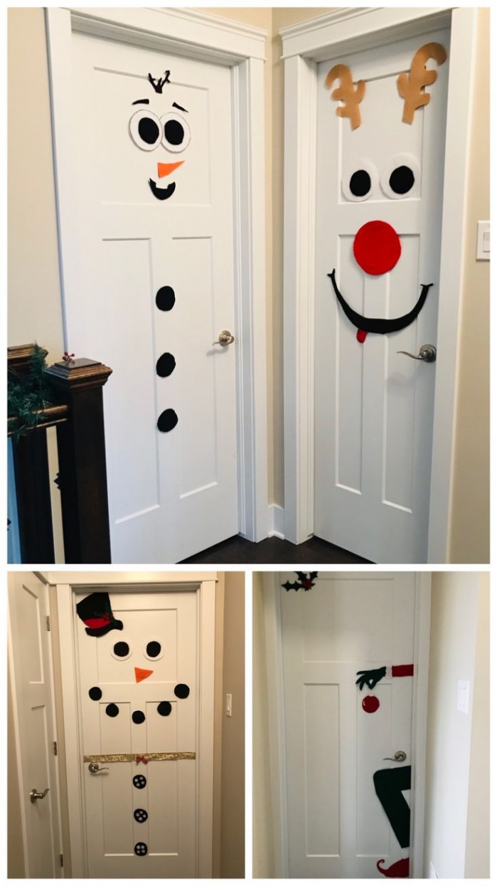 Festive DIY Christmas Door Decorations