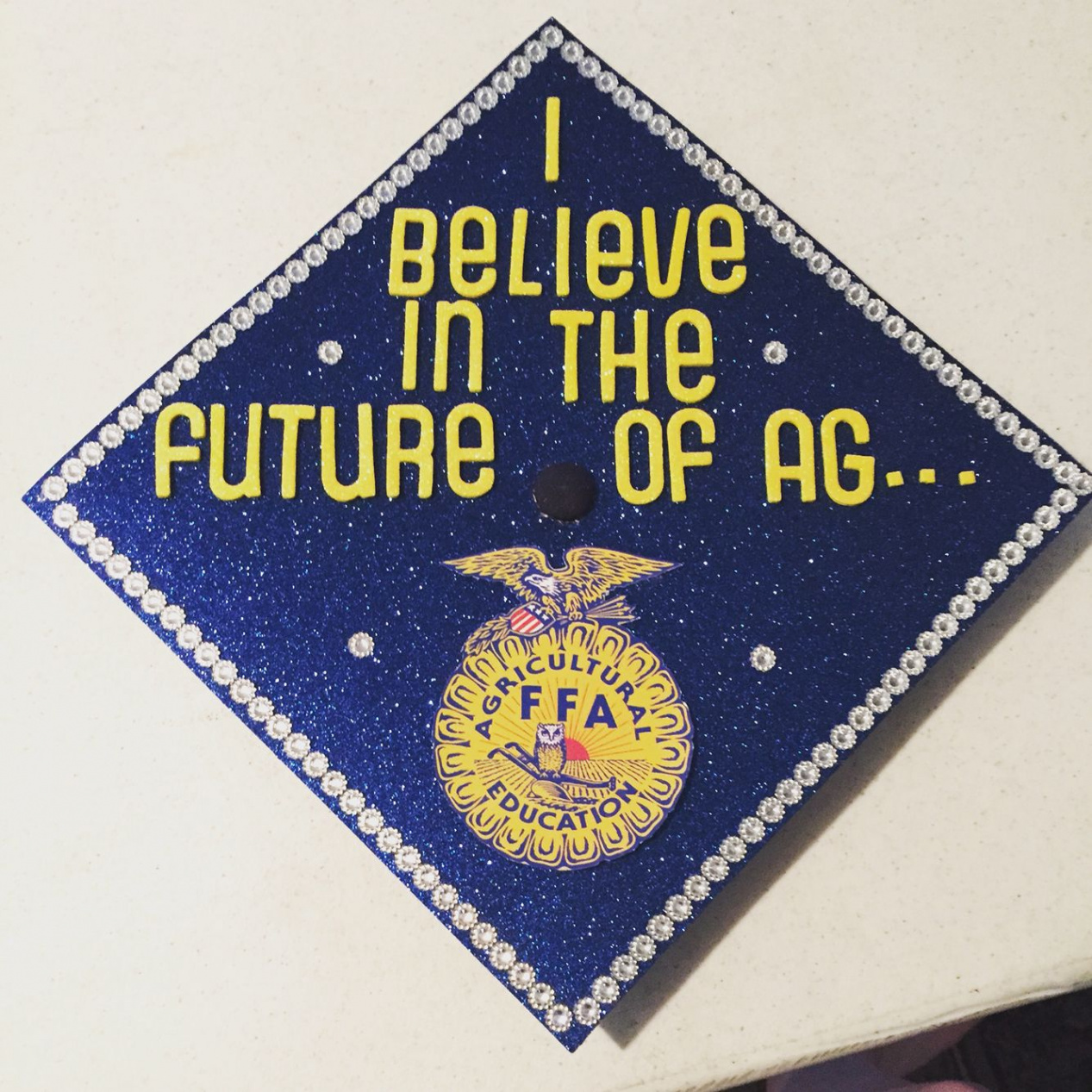 FFA grad cap  Teacher graduation cap, Graduating teacher, Ag teacher