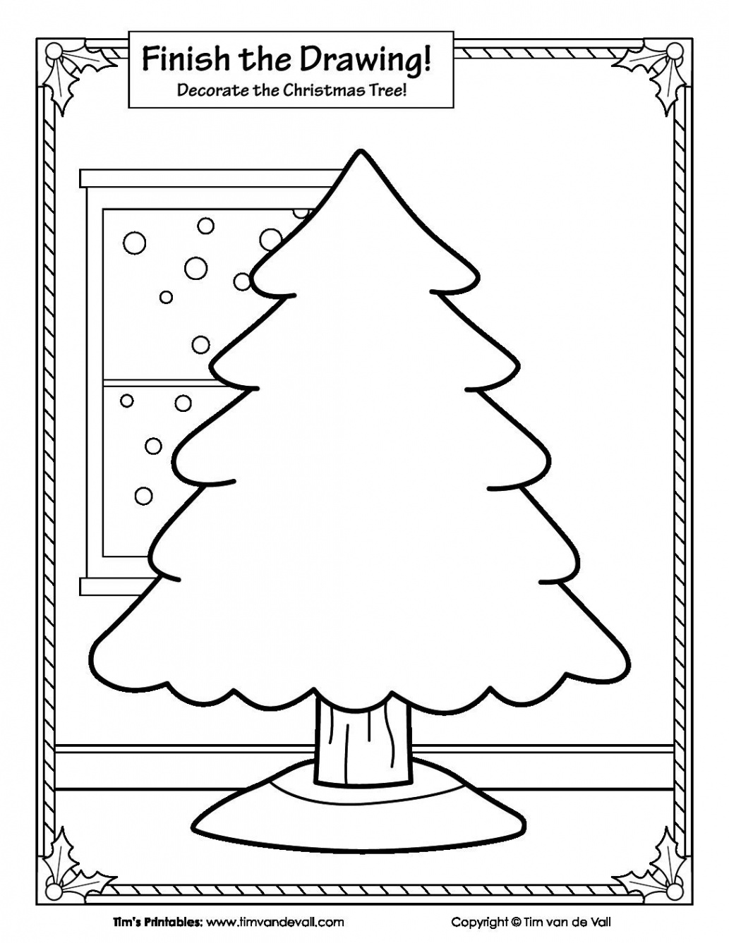 Finish the Drawing – The Christmas Tree – Tim