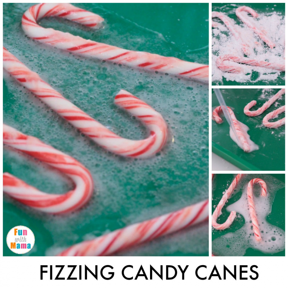 Fizzing Christmas Science Baking Soda Experiments - Fun with Mama