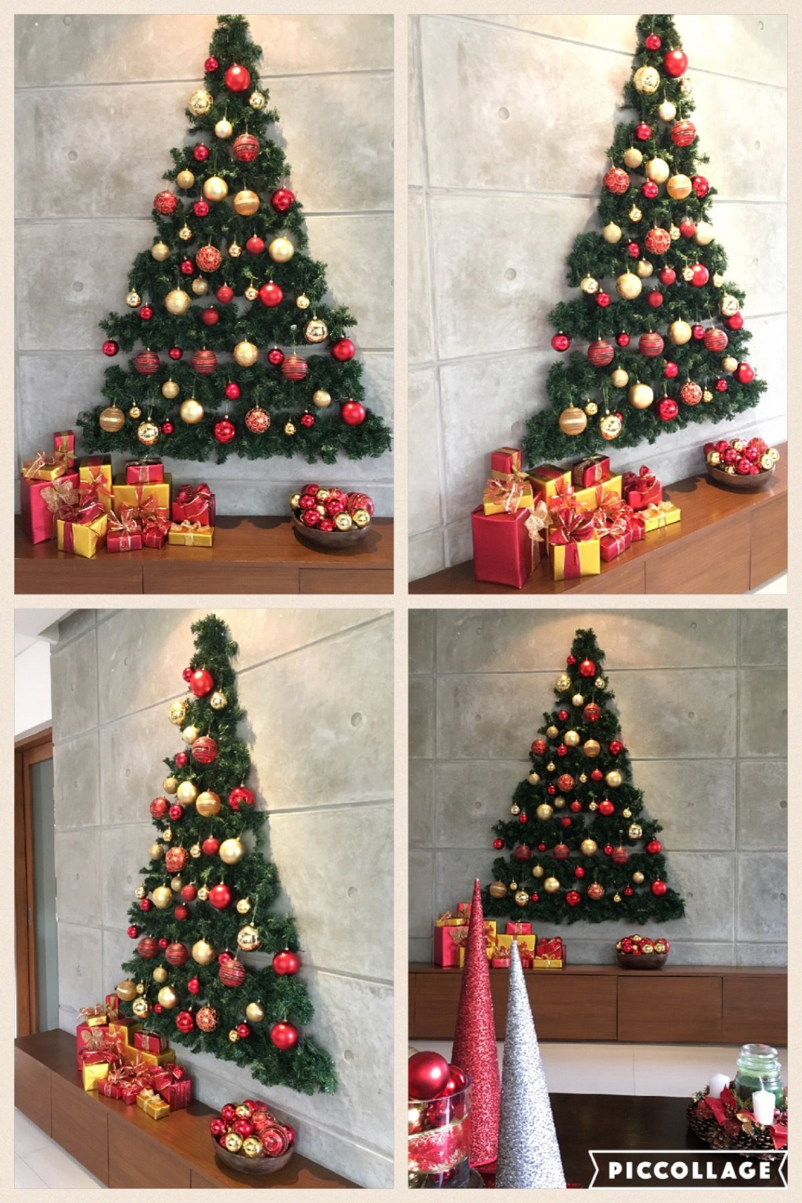 Flat Wall Christmas Tree  Christmas decorations cheap, Wall