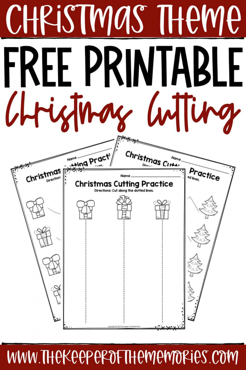 Free Printable Christmas Cutting Worksheets - The Keeper of the