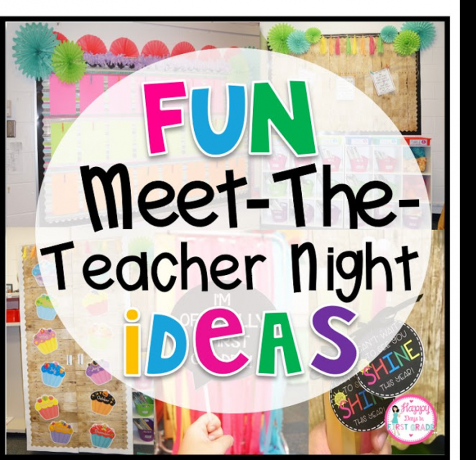 Fun Meet-The-Teacher Night Ideas  Happy Days in First Grade