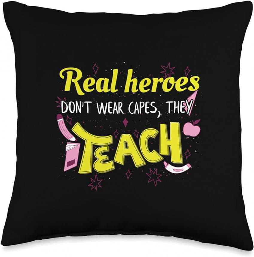 Funny Daycare and Preschool Teacher Gifts Kindergarten and Preschool  Teachers Back to School Pre-K Throw Pillow, x, Multicolor