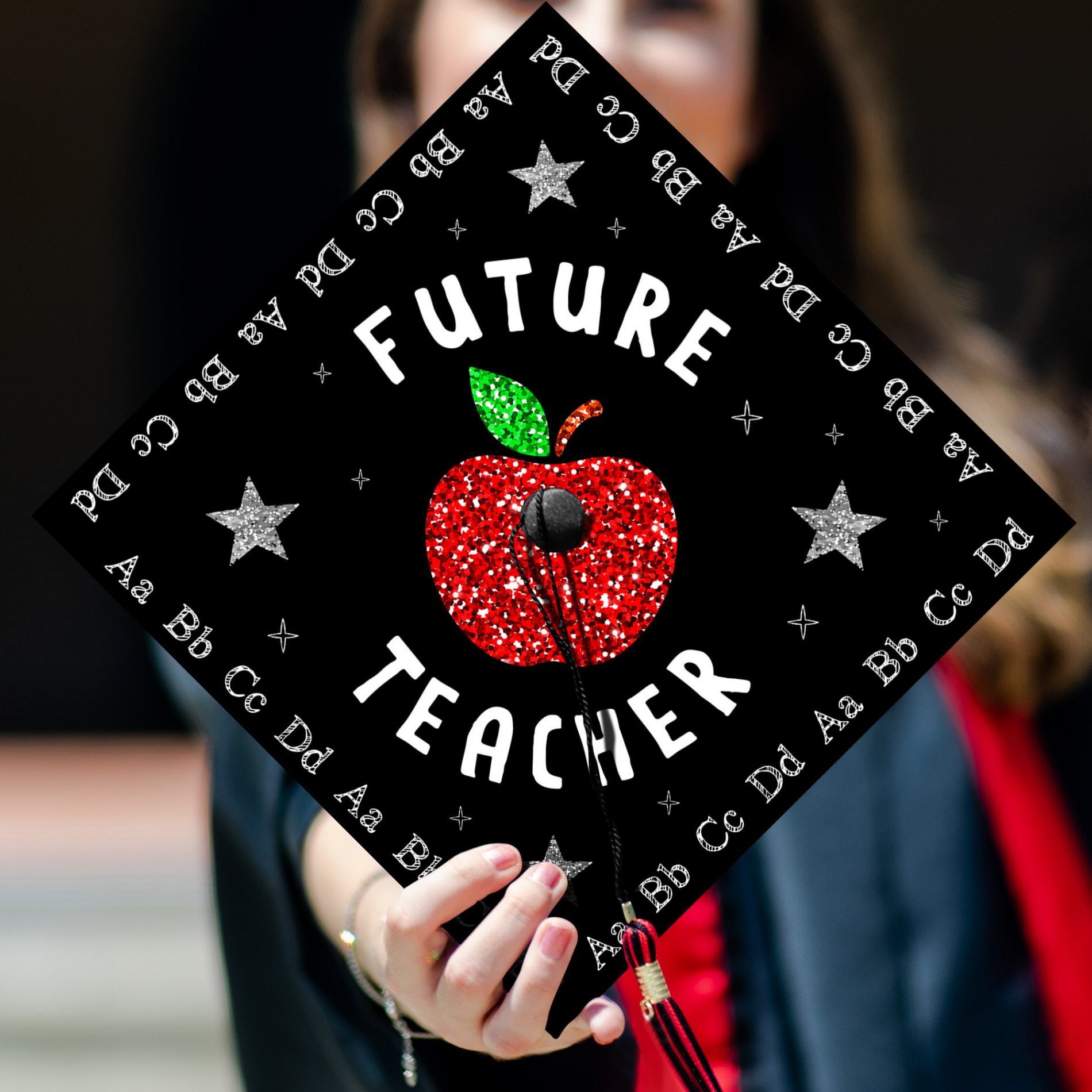 Future Teacher Graduation Cap Topper Personalized Teacher - Etsy