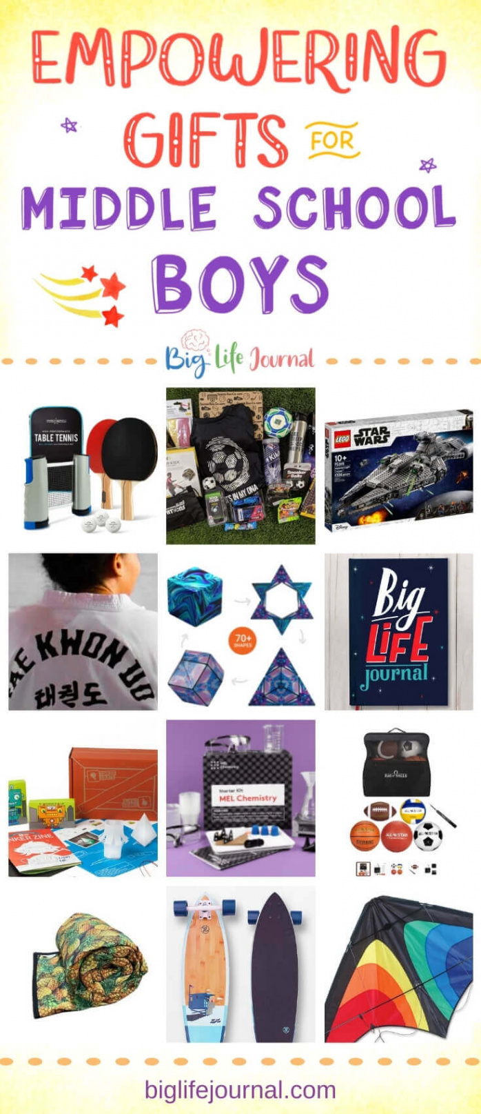 Gifts for Middle School Boys  Big Life Journal