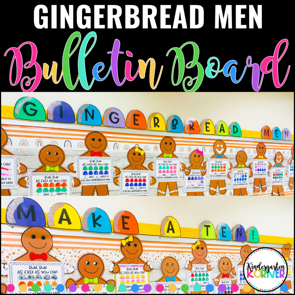 Gingerbread Men Bulletin Board  Gingerbread Man Craft, How-to Writing, and  Math  Kindergarten, st