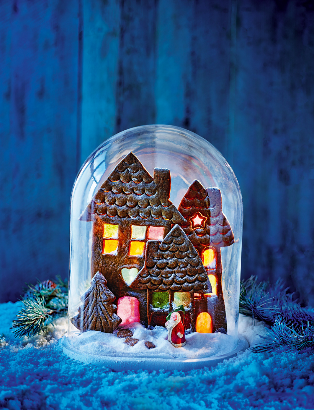 Gingerbread village scene