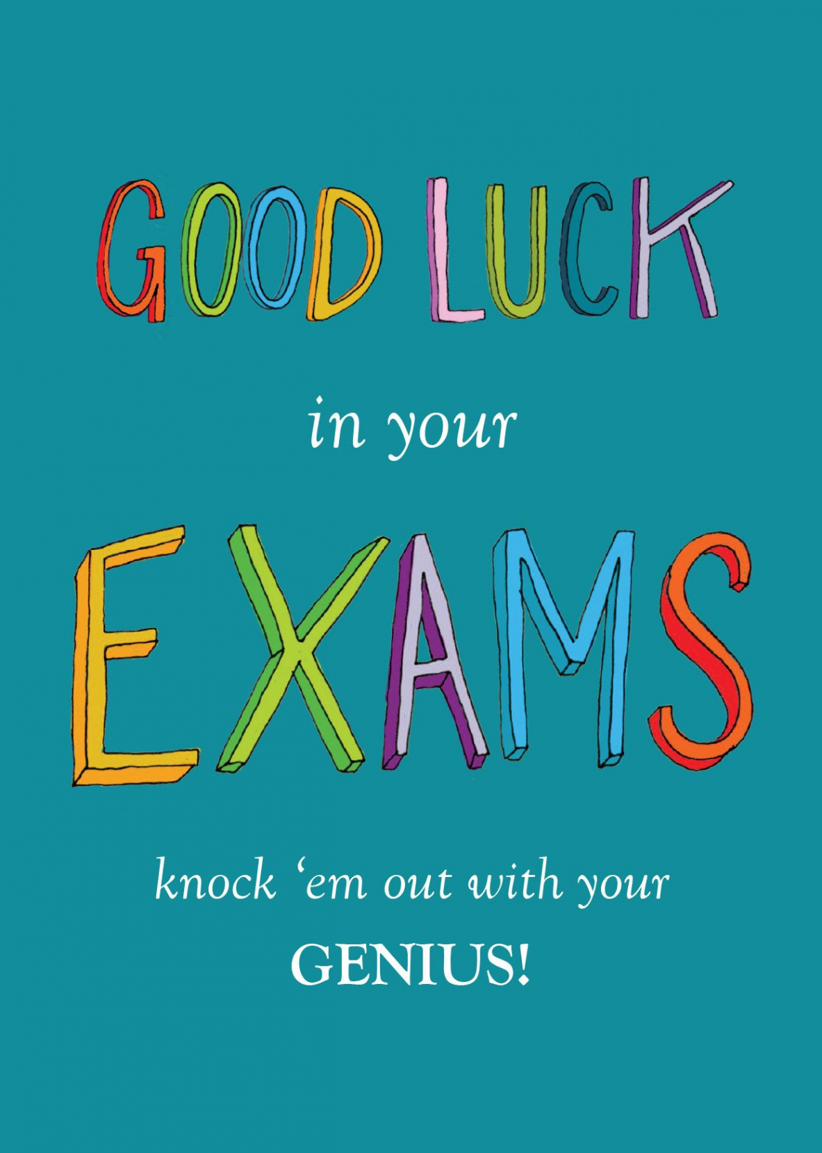 Good Luck Card  Good luck quotes, Exam wishes good luck, Exam