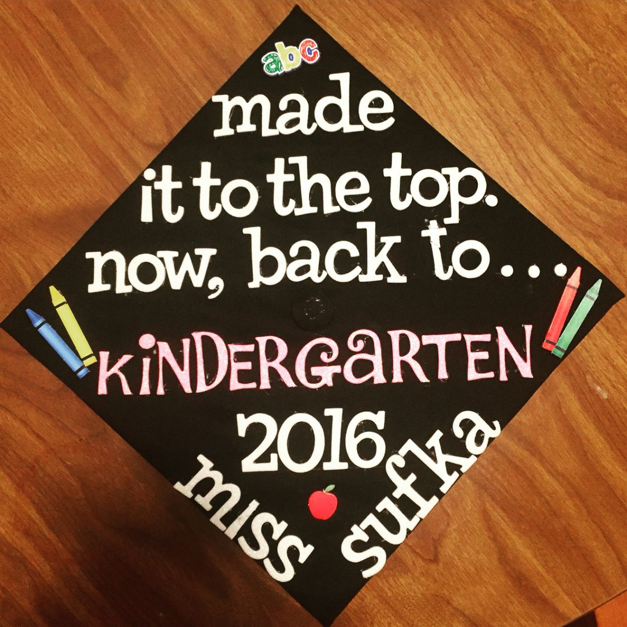 Graduation cap for future kindergarten teacher  Teacher