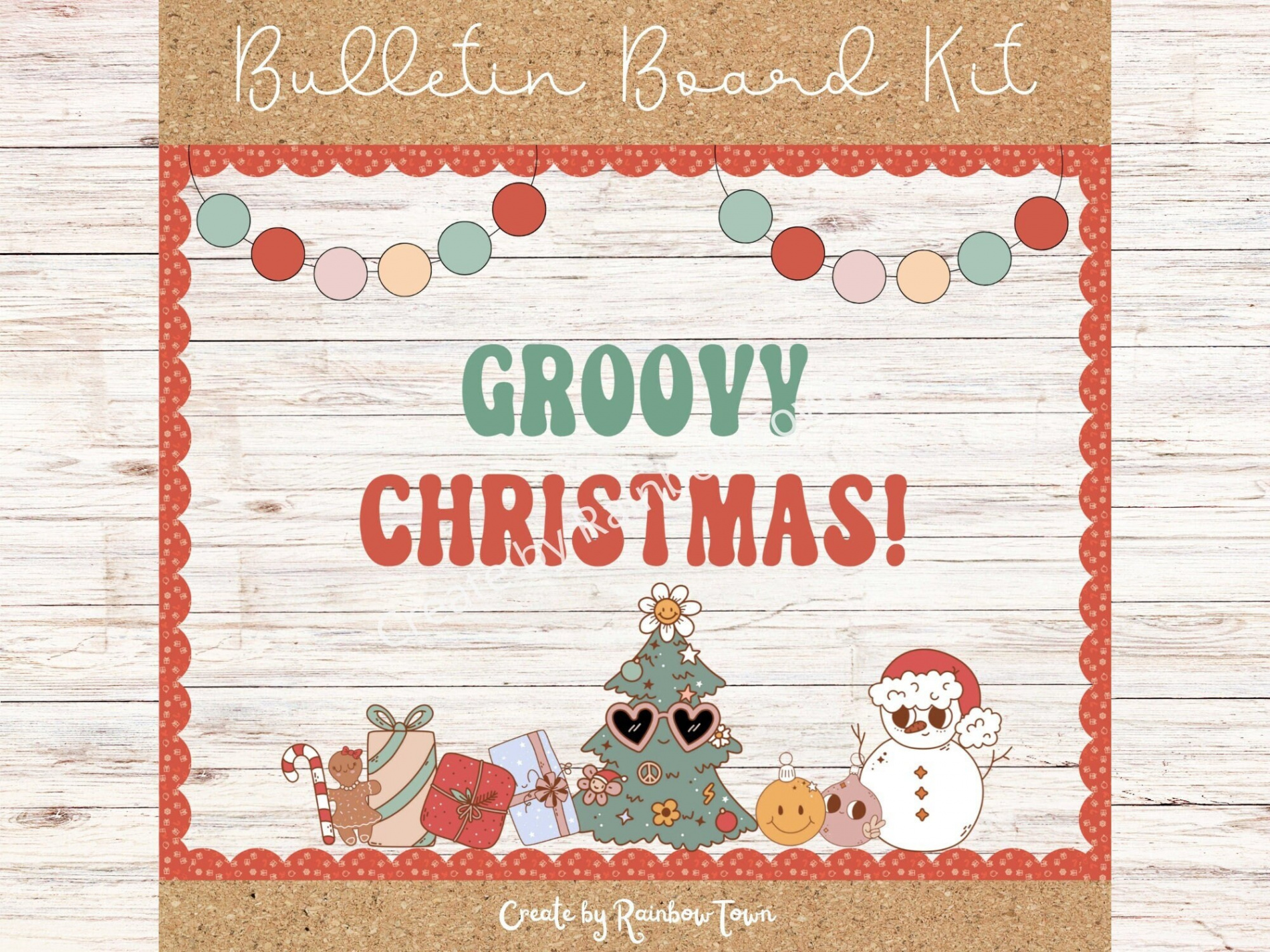 Groovy Weihnachten Bulletin Board Klassenzimmer Dekor - Etsy