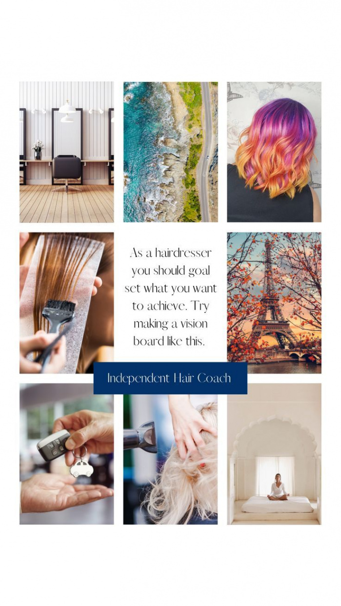 Hairstylist goal setting  vision board ideas  vision board